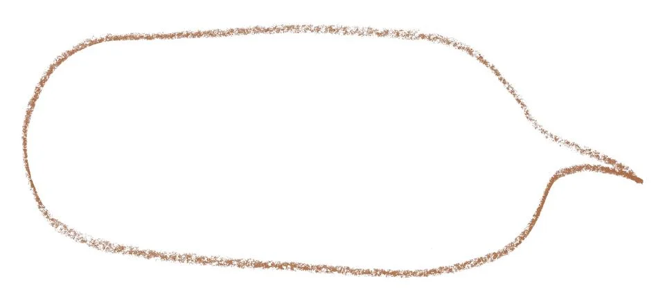 Separate brown speech bubbles on white background. Stock Illustration