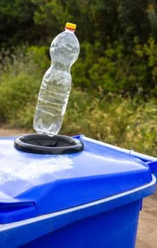 Separate collection of the plastic bottle Stock Photos