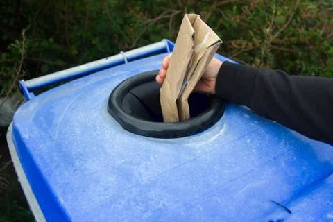 Separate collection of plastic differentiated garbage collection Stock Photos