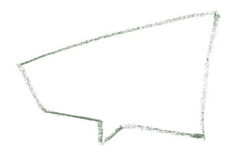 Separate green speech bubble on white background Stock-Illustration