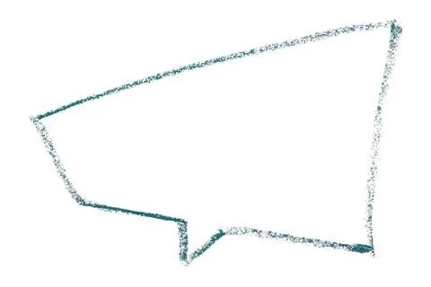 Separate green speech bubble on white background Stock-Illustration