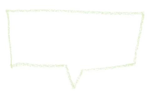 Separate green speech bubble on white background Stock-Illustration