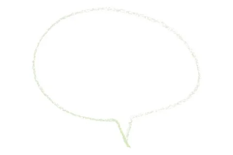 Separate green speech bubble on white background Stock-Illustration