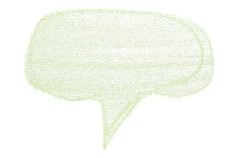 Separate green speech bubble on white background Stock-Illustration