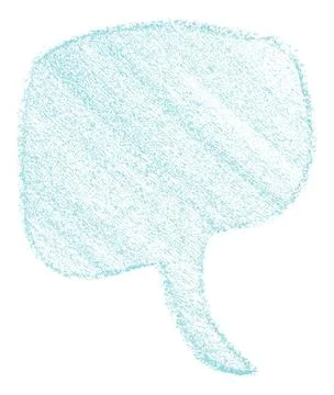 Separate light blue speech bubbles on white background. Stock-Illustration