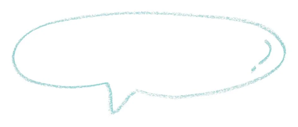 Separate light blue speech bubbles on white background. Stock-Illustration