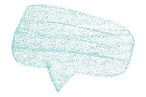 Separate light blue speech bubbles on white background. Stock-Illustration
