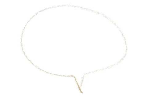 Separate light brown speech bubbles on white background. Stock-Illustration