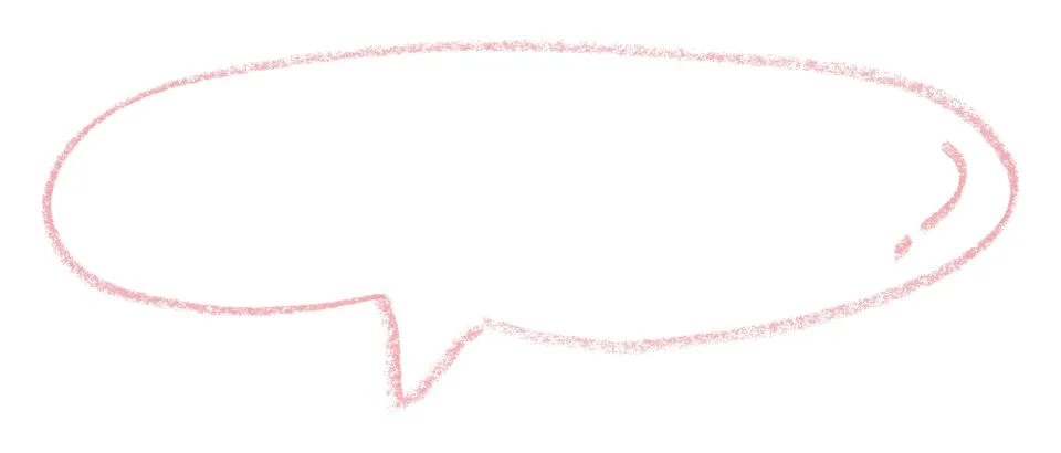Separate pink speech bubbles on white background Stock-Illustration