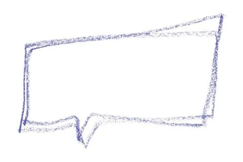 Separate purple speech bubble on white background. Stock Illustration