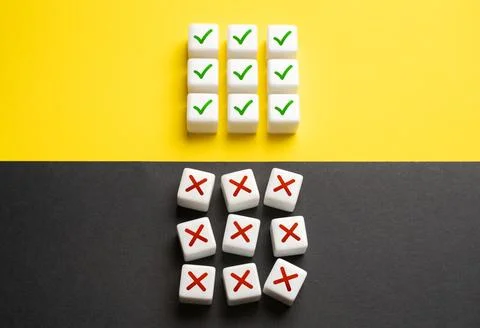 Separate truth from fiction. Solved problems and problems that could not be.. 스톡 사진