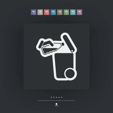 Separate waste collection icon Ilustración de archivo