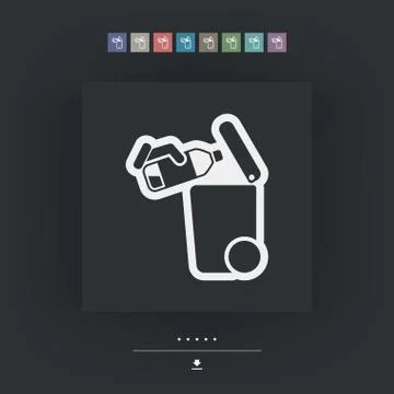 Separate waste collection icon Ilustración de archivo