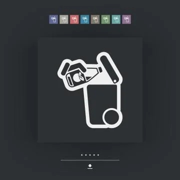 Separate waste collection icon Ilustración de archivo
