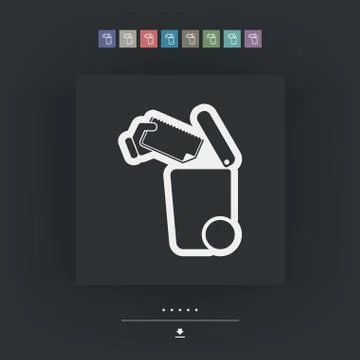 Separate waste collection icon Ilustración de archivo