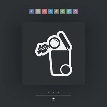 Separate waste collection icon Stock Illustration