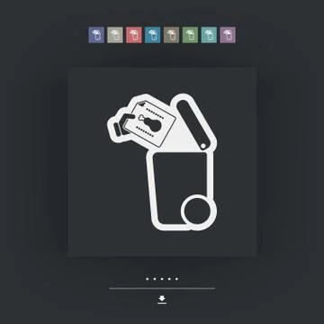 Separate waste collection icon Illustrazione stock