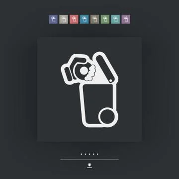 Separate waste collection icon Stock Illustration