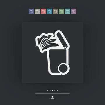 Separate waste collection icon Stockillustratie