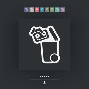 Separate waste collection icon Illustrazione stock