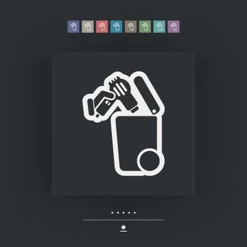 Separate waste collection icon Stockillustratie