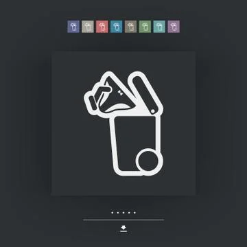 Separate waste collection icon 스톡 일러스트