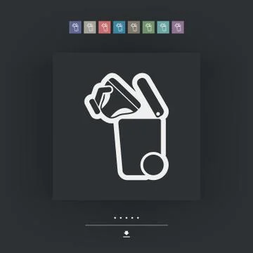 Separate waste collection icon 스톡 일러스트