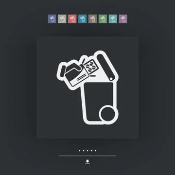 Separate waste collection icon Stock Illustration
