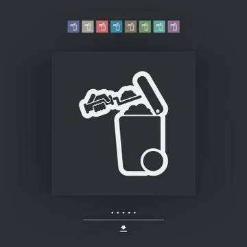 Separate waste collection icon Ilustración de archivo