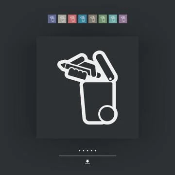 Separate waste collection icon イラスト素材