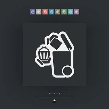 Separate waste collection icon Illustration