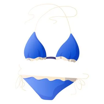 Separate womens swimsuit for the beach. Stock Illustration