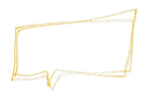 Separate yellow speech bubbles on white background. Stock-Illustration