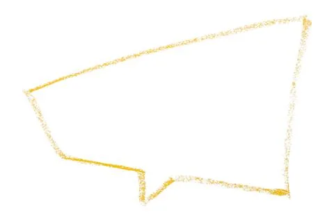 Separate yellow speech bubbles on white background. Stock-Illustration