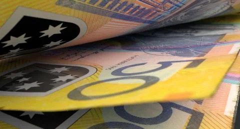 Separated Banknotes Close-up Detail Stock Illustration