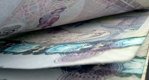 Separated Banknotes Close-up Detail Stock Illustration