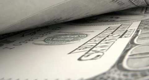 Separated Banknotes Close-up Detail Stock Illustration