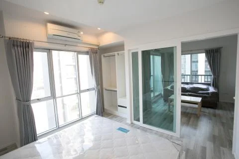 Separated function rooms in condominium Stock Photos
