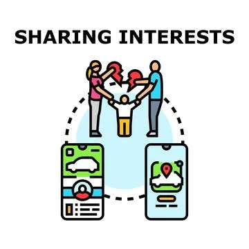 Separated parents co parenting using ride sharing application Stock Illustration
