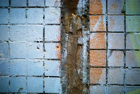 Separated parts of the wall texture background Foto stock