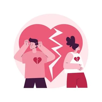 Separated person abstract concept vector illustration. Stock Illustration