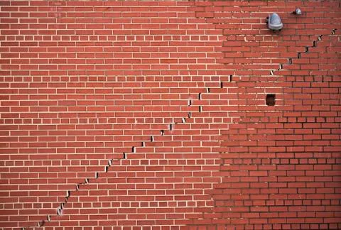 Separating brick wall Stock Photos
