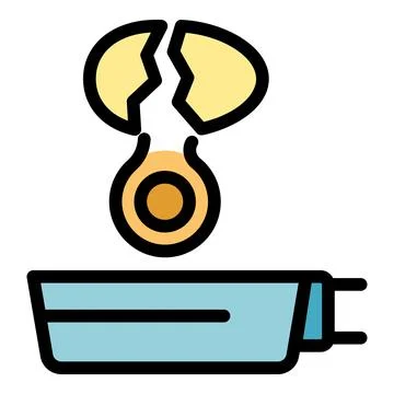 Separating egg yolk from white using eggshell halves over bowl イラスト素材