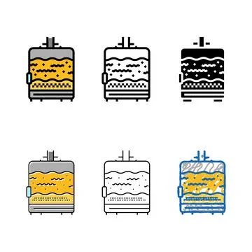 Separating wort designs beer production color icon vector Stock Illustration