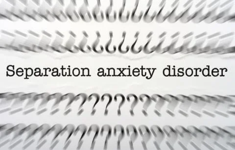 Separation anxiety disorder Illustrazione stock