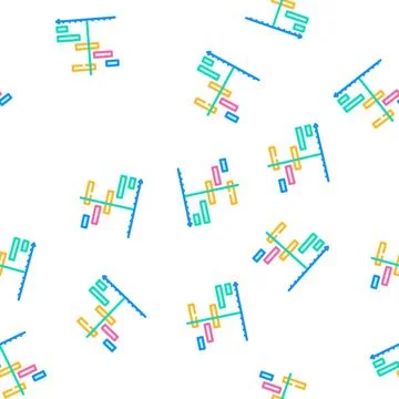 Separation of tasks vector seamless pattern 스톡 일러스트