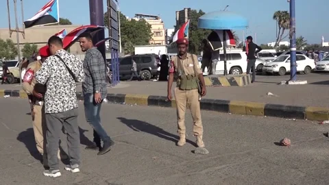 Separatist protest in Aden calls for independence of southern Yemen, Saná, YE -  Stock Footage 324921741