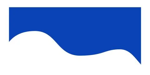 Separator shape for website. Curve Lines and Wave divider for Top or Bottom Page Stock Illustration