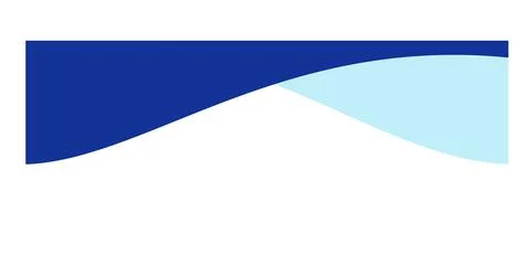 Separators shape for website. Curve Lines, Wave divider for Top or Bottom Page Stock Illustration