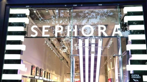 Sephora store in Paris on Champs-Elysee Avenue - CITY OF PARIS, FRANCE - Stock Footage 258179625